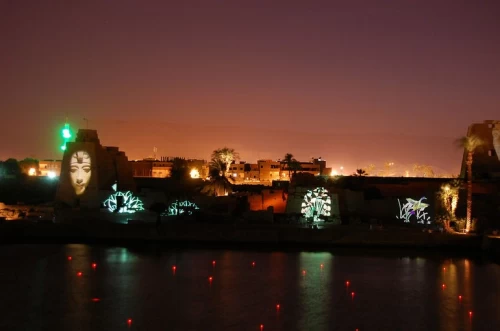 Sound and Light show at Karnak Temple
